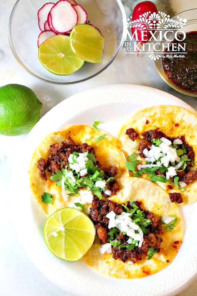 tacos de chorizo