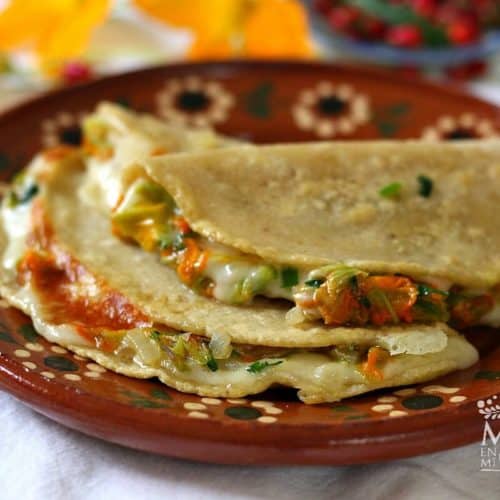 quesadilla de calabaza